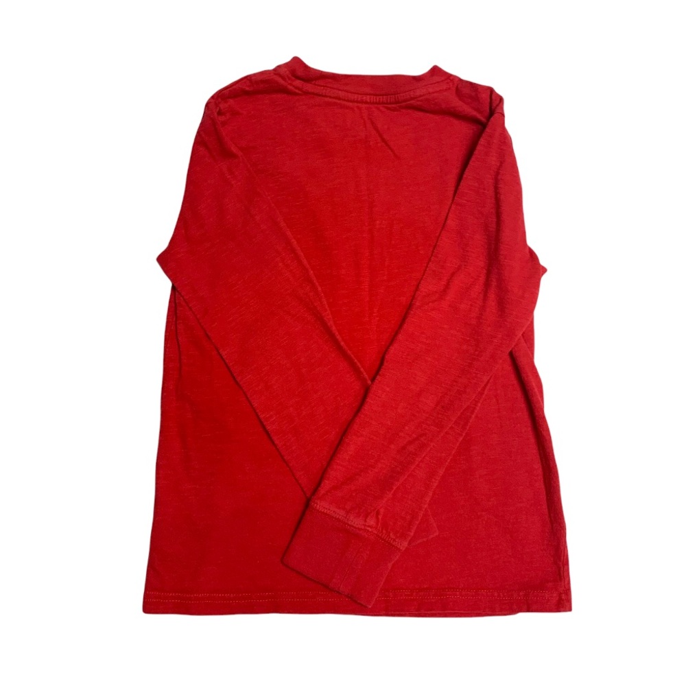 Classic Basic Red Long Sleeve Tee Boys 6/7 by Cat & Jack Fall Winter School - Picture 3 of 8